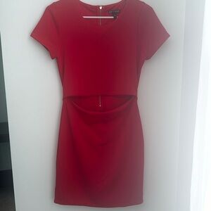 Express Red Short sleeve dress